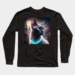 Luminous Burmese Cat Long Sleeve T-Shirt